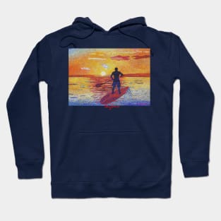 Stand up & Paddle boarder sunset Hoodie